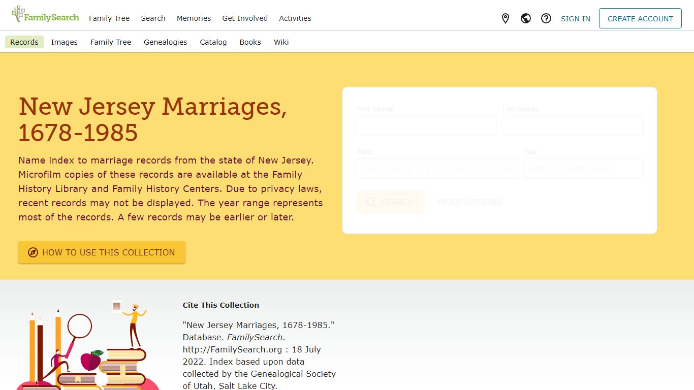 New Jersey Marriages, 1678-1985 • FamilySearch